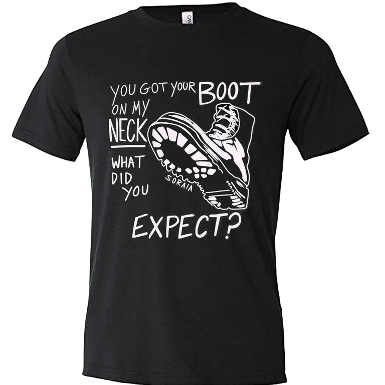 "So Holy" White Boot Tees: XS, S, M, L, XL, 2XL, 3XL