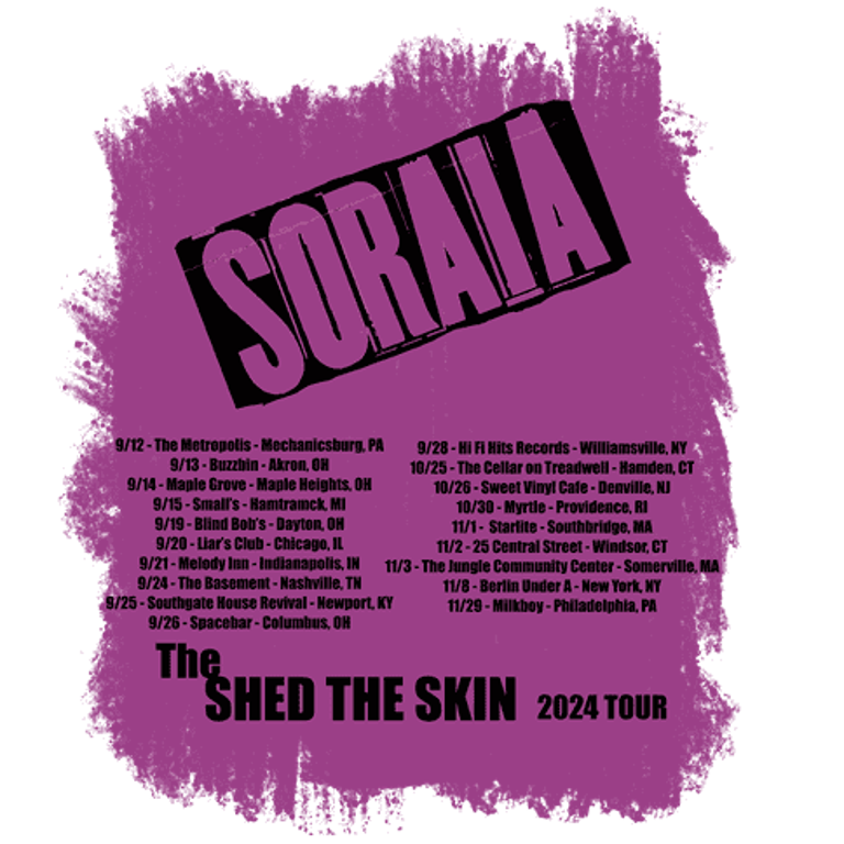 2024 "Shed The Skin" Vintage Logo + Dates Tour Tees