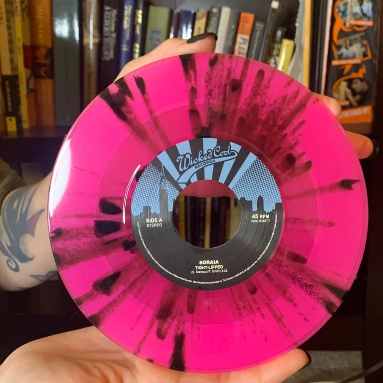 Tight Lipped 7" pink-and-black splatter vinyl single
