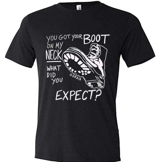 "So Holy" White Boot Tees: XS, S, M, L, XL, 2XL, 3XL