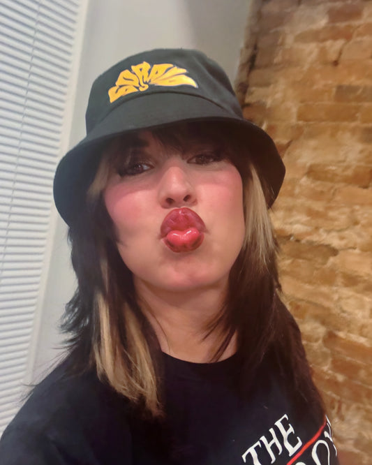 Soraia Logo Bucket Hat (Black Yellow)